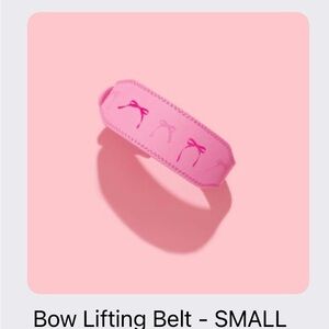 Pink Bow lifting Belt
